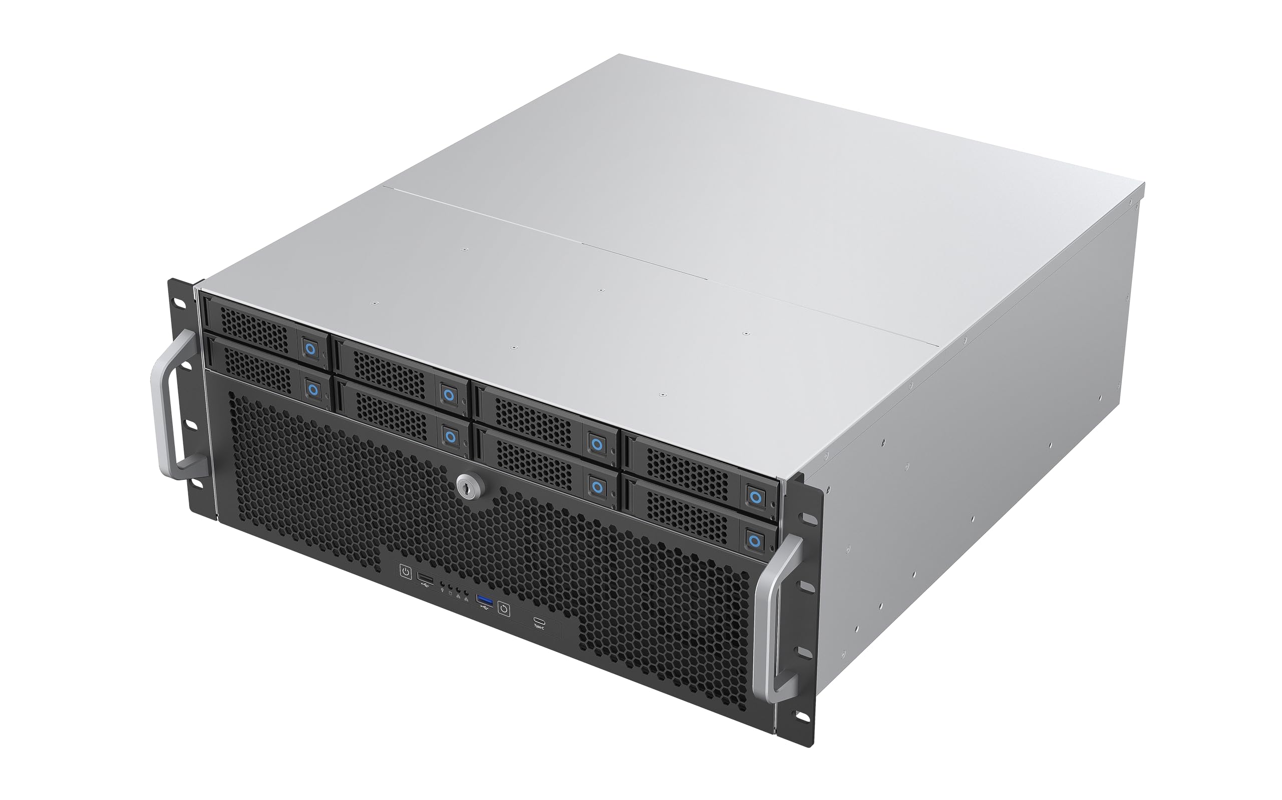Rosewill 4U Rackmount Server Chassis | Server Chassis | Supports up to 8 3.5" 12Gbps Hot Swap | ATX Compatible | 6X 80mm PWM Fan | USB 3.2 Type-C | RSV-H408