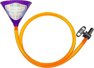 Head Rush HALLOWEEN ORANGE/PURPLE Beer Bong Funnel Tube 6 FT - Portable Beer Bong Funnel with Long Hose - Perfect Party Accessory and Drinking Games for Adults - Get Any Party Or Get Together Started!