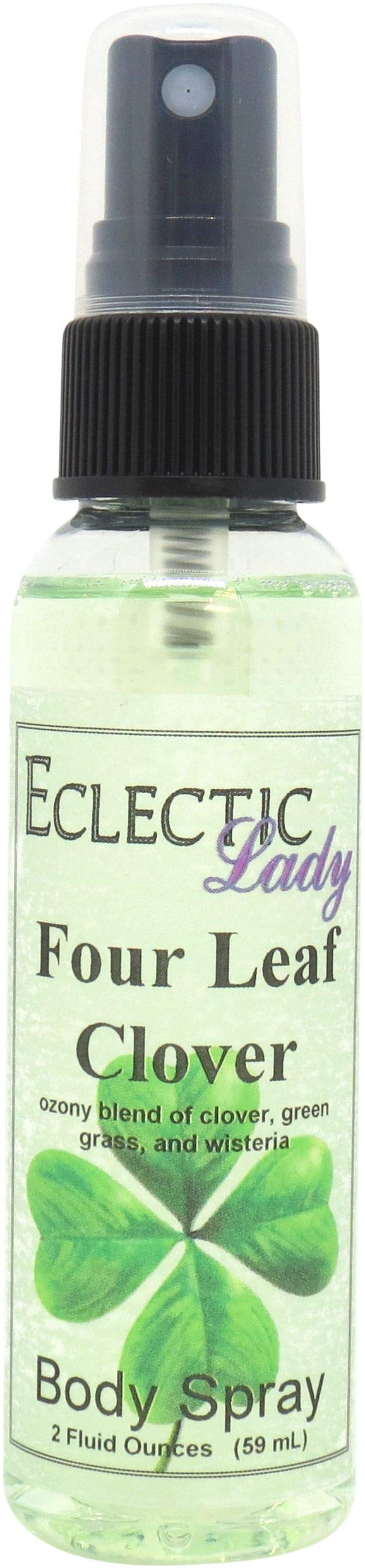 Eclectic Lady Four Leaf Clover Body Spray, 2 ounces, Body Mist for Women with Clean, Light & Gentle Fragrance, Cologne with Soft, Subtle Aroma For Daily Use