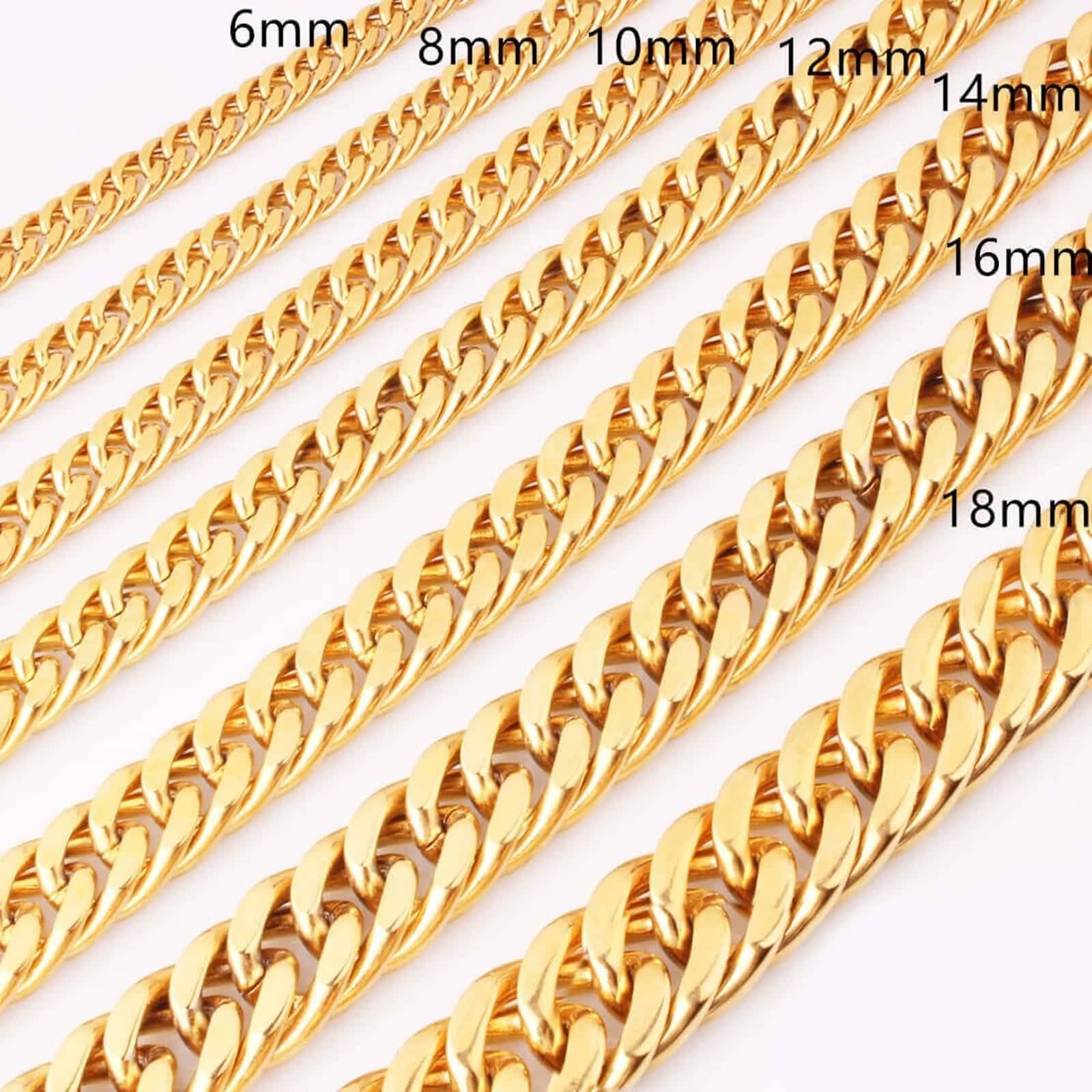Collanina Uomo Estiva, Catena in Acciaio Inossidabile Collana Necklace Curva Semplice Bigiotteria Regalo Donna