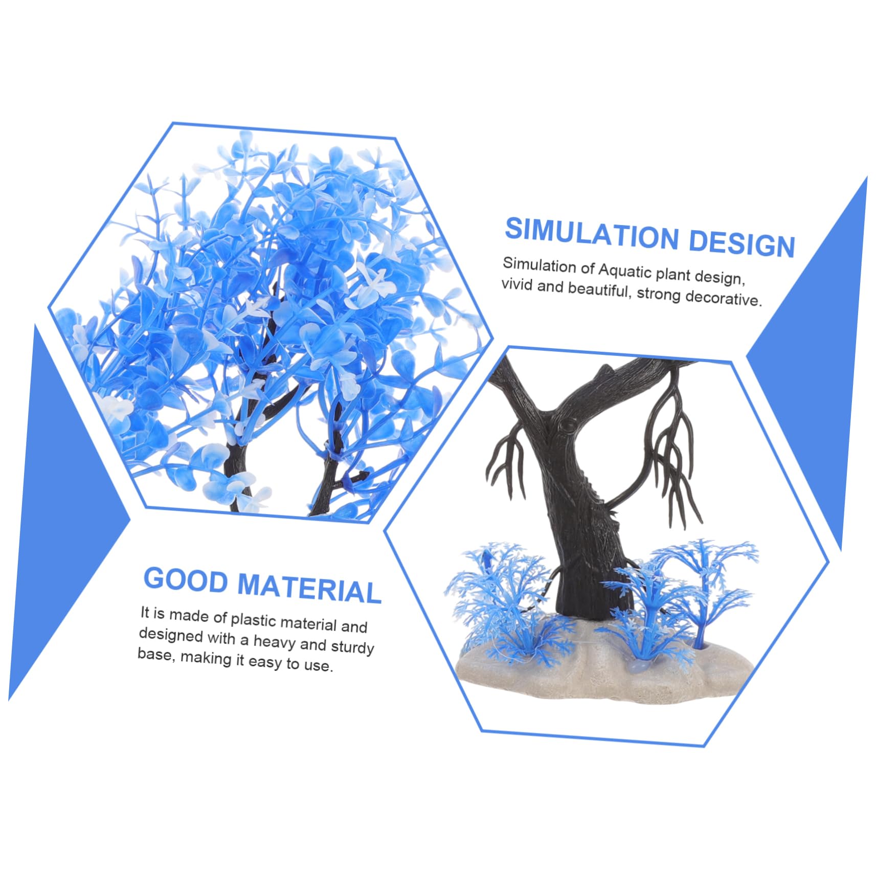 Alipis 3 Set Piante Artificiali Per Decorazioni Realistiche Per Serbatoio Accessori Per Layout Acquatici Per Rettili 7 Pezzi*3