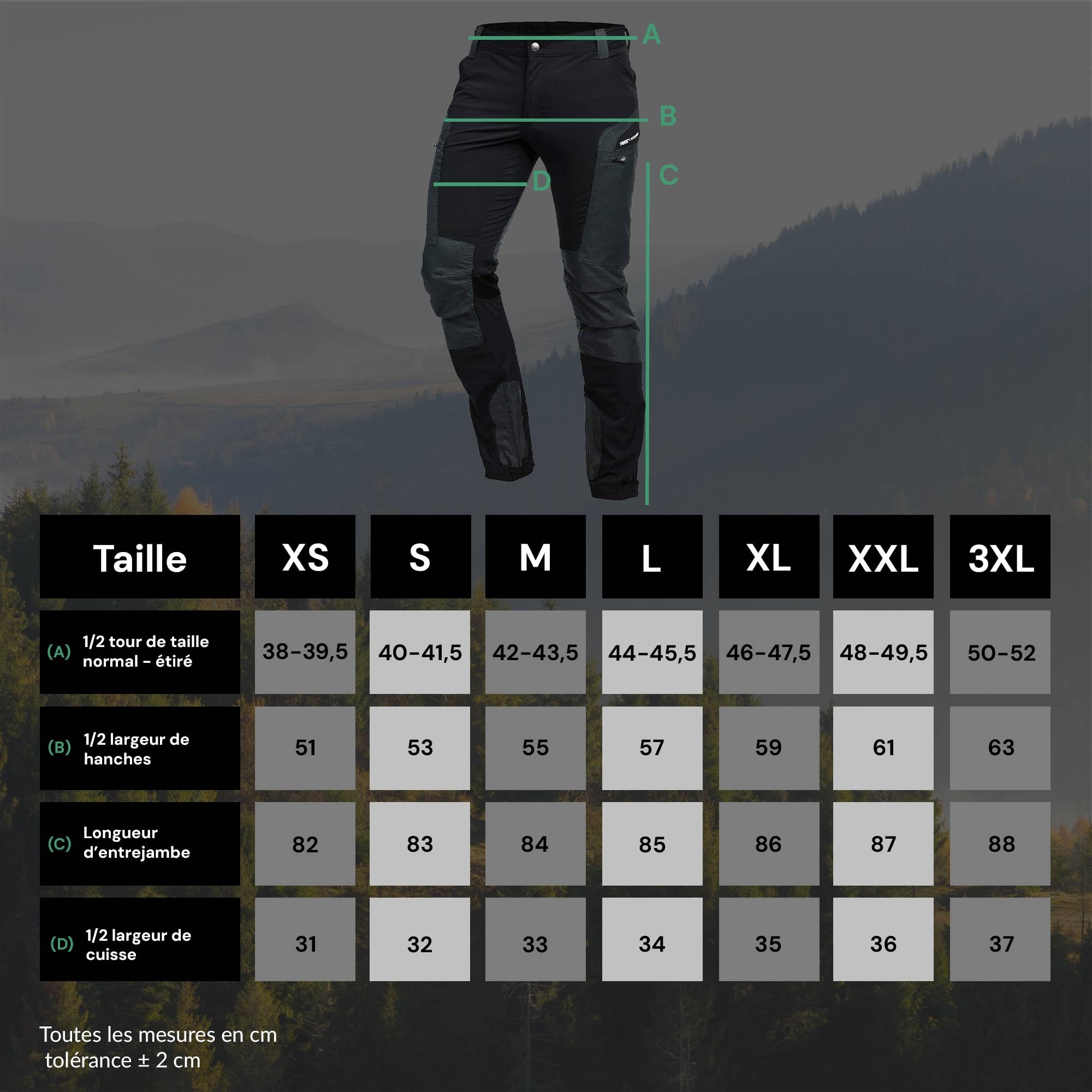PUMA Pantalon d'extérieur Workwear Pro-One - Robuste, respirant et durable - Pantalon parfait pour la randonnée, l'alpinisme, le bushcraft et les travaux extérieurs