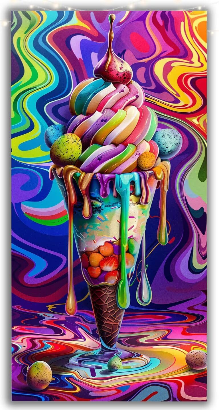 Zestaw do malowania diamentami dla dorosłych, pełne wiertło do lodów, malowanie diamentami, kolor duży, 100 x 200 cm, zestaw do haftowania, haft krzyżykowy, mozaika, zestaw do majsterkowania dla