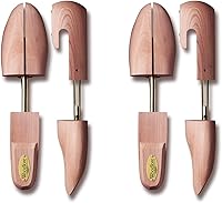 Allen Edmonds Woodlore Cedar Shoe Trees for Men 2-Pack - USA Made Aromatic Red Cedar, Absorbs Moisture, Prevents Odors & Creases