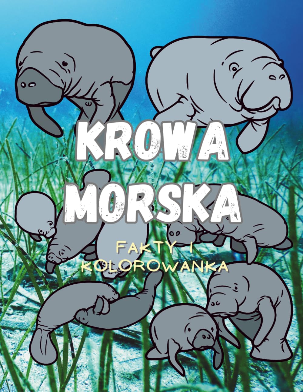 Krowa morska: Fakty i kolorowanka: Książka z aktywnościami dla dzieci w wieku od 2 do 16 lat