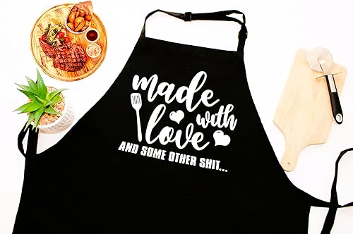 Miniatura 5 de Divertidos delantales para hornear para mujeres y hombres, lindo delantal de panadería, regalos para mujer, cocina, cumpleaños, mamá, esposa, hermana