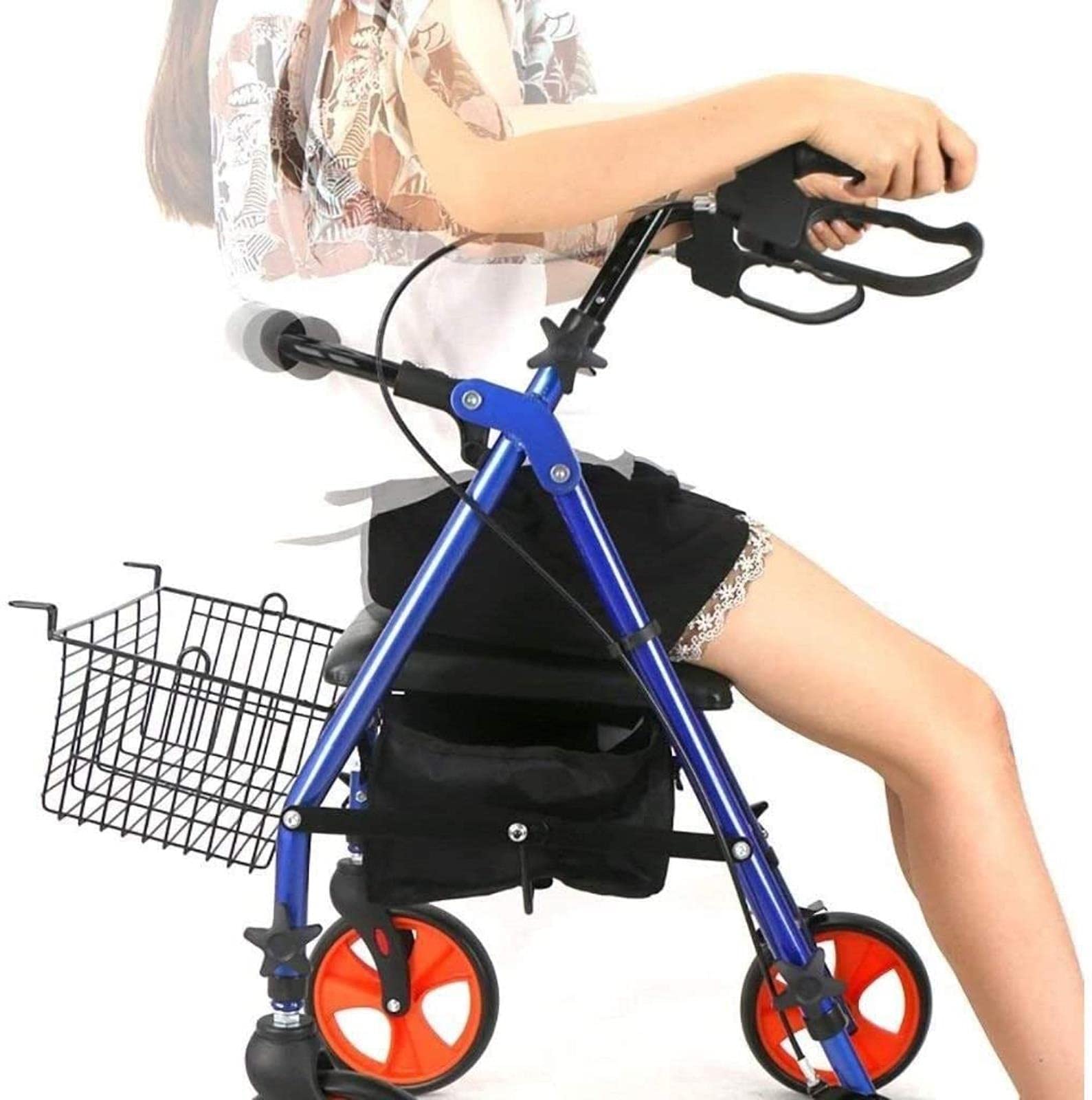 Rollator Walker Chodzik dla seniorów Rollator Lekki Rollator Chodzik transportowy z siedziskiem Osoby starsze Chodzik Sprzęt rehabilitacyjny Wzrost Tęsknota za Comfortable anniversary
