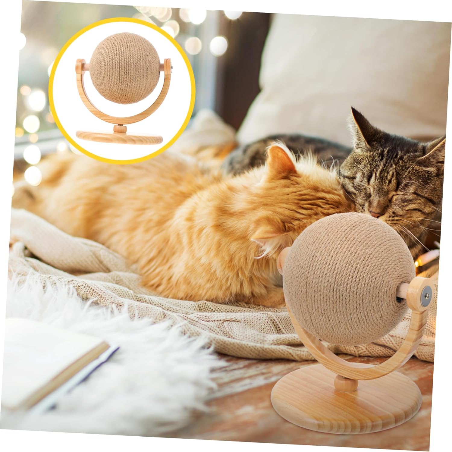 Cat Scratching Toy Sisal Cat Grinding Furniture and Satisfies Scratching Instinct Fun and Decorative Pet Accessory