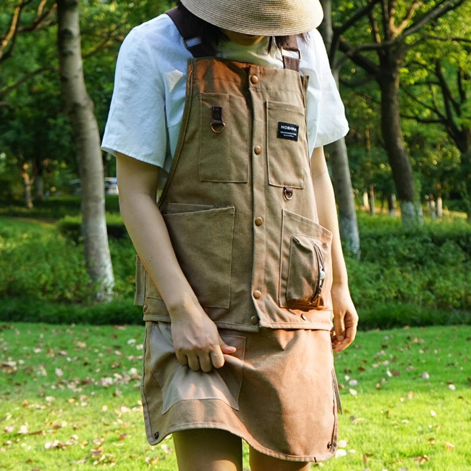 Gilet de photographie – Tablier de cuisine multifonctionnel avec poches, tablier d'extérieur et gilet réglable | Veste de travail légère pour la pêche, le camping, le jardinage, la photographie, les v