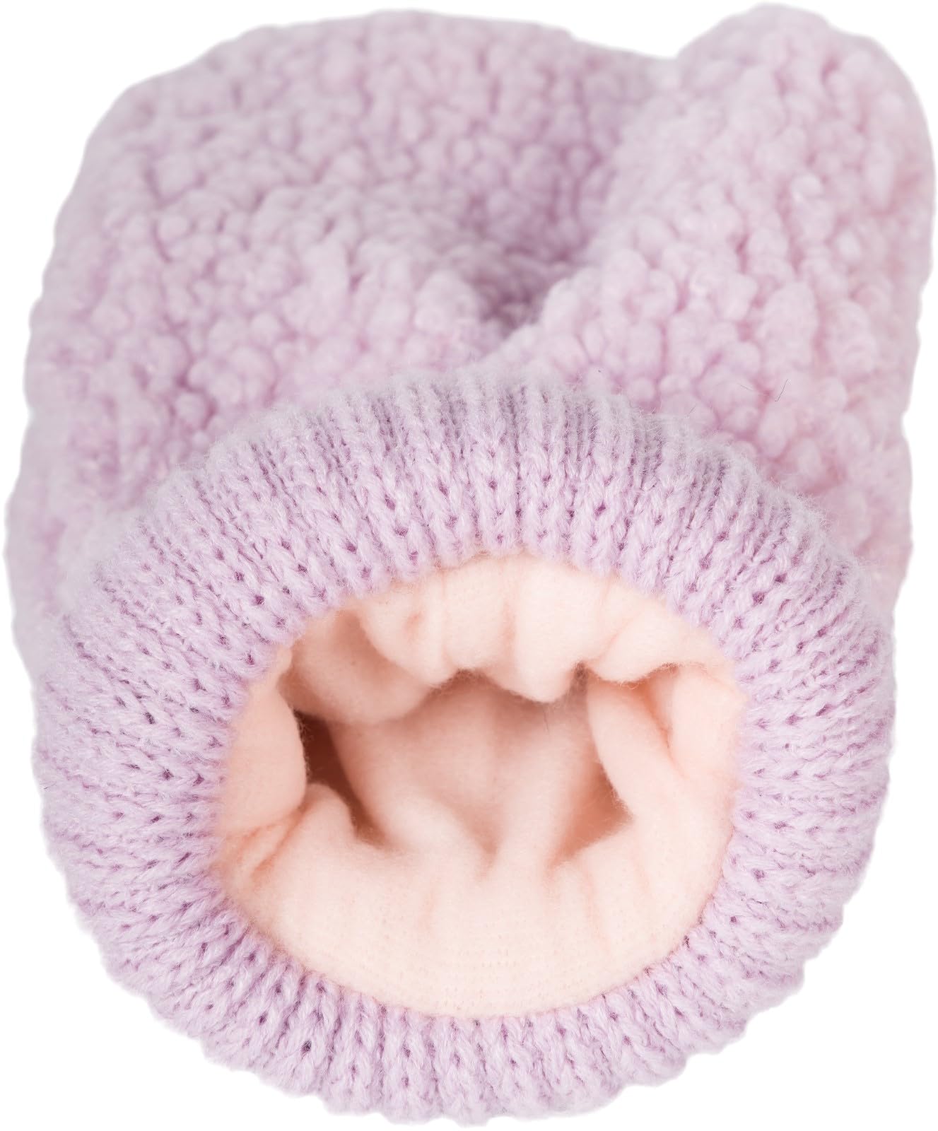 styleBREAKER Damen Winter Fäustlinge in Teddyfell Optik, warme Handschuhe, Thermo-Fleece Futter, Strickhandschuhe 09010044