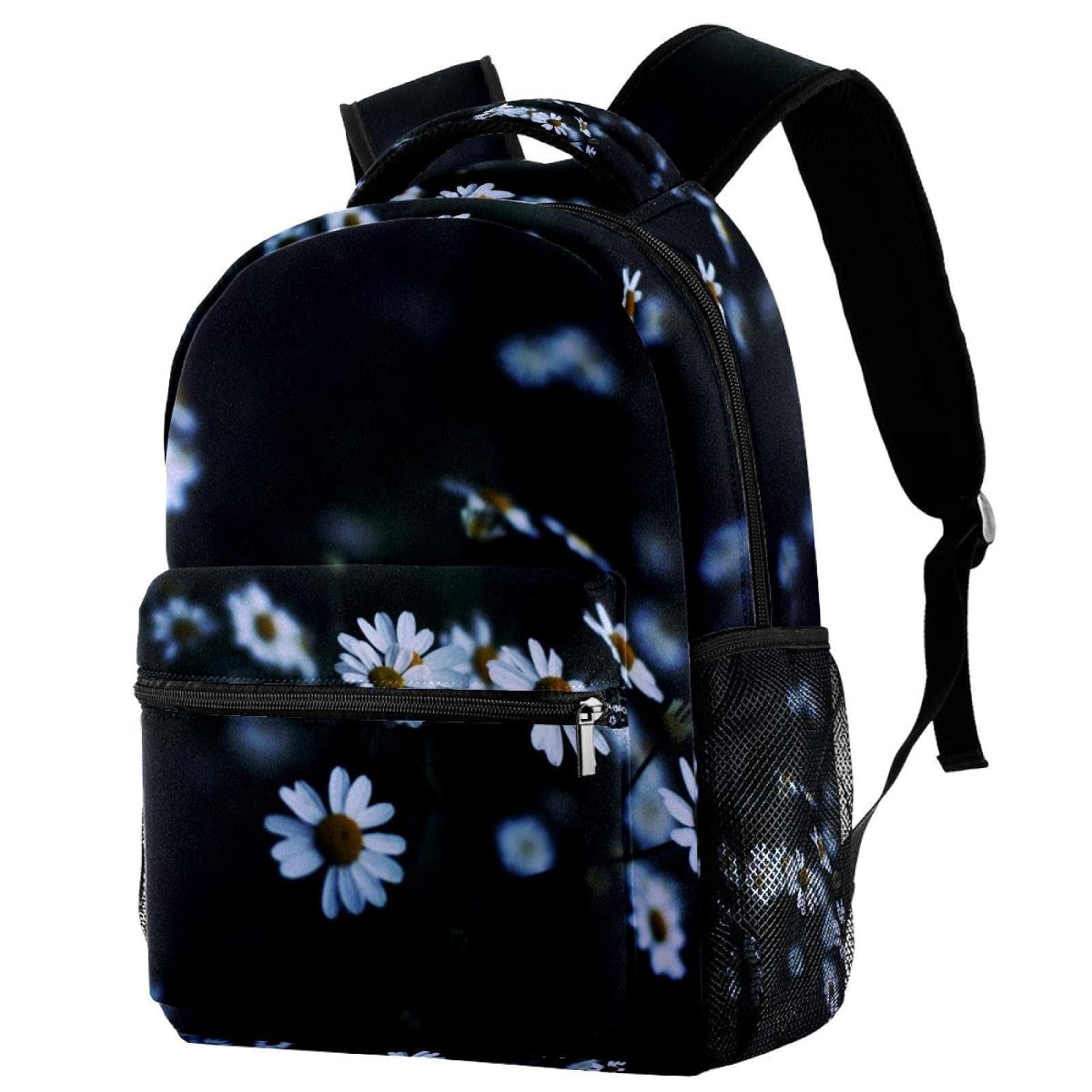 Sac à dos décontracté bleu à fleurs fini le manque de place - 7