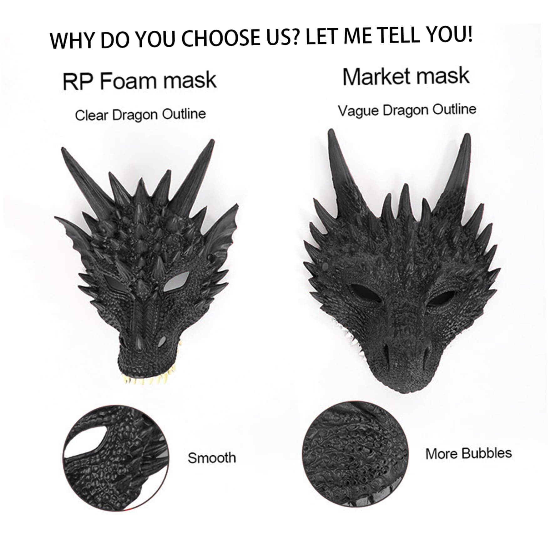 Juego de dragón de Halloween para niños, 3 uds., cubiertas para la cara, disfraz de Cosplay, accesorios para fotos, rojo...