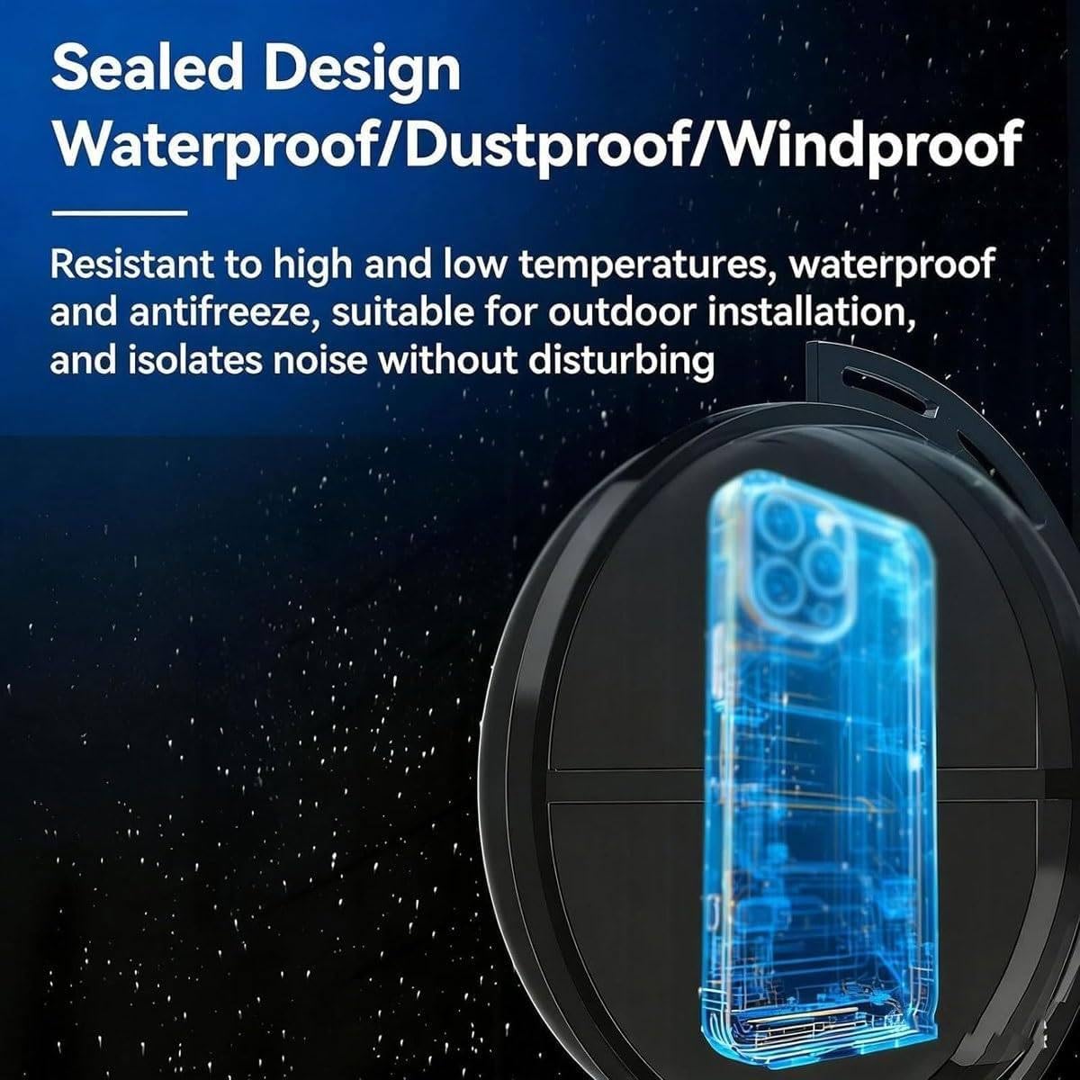Proyector holográfico 3D, Pantalla publicitaria 3D de Doble Cara, Letrero LED Giratorio Resistente al Agua, con imágenes y Videos Personalizados, para Negocios 50cm