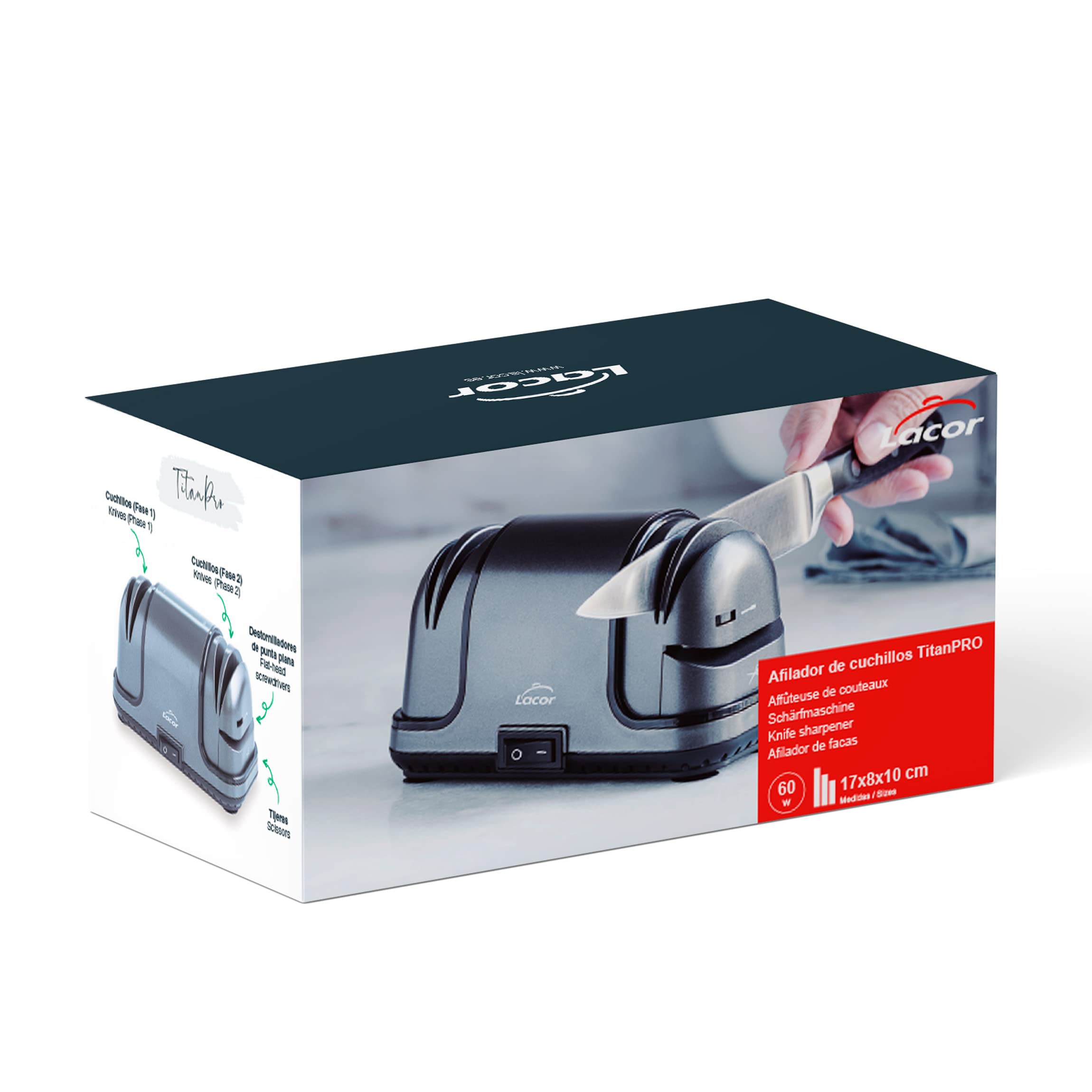 Lacor 69341 Elektrische Messenslijper TitanPro Voor Messen, Scharen En Schroevendraaiers 590895601