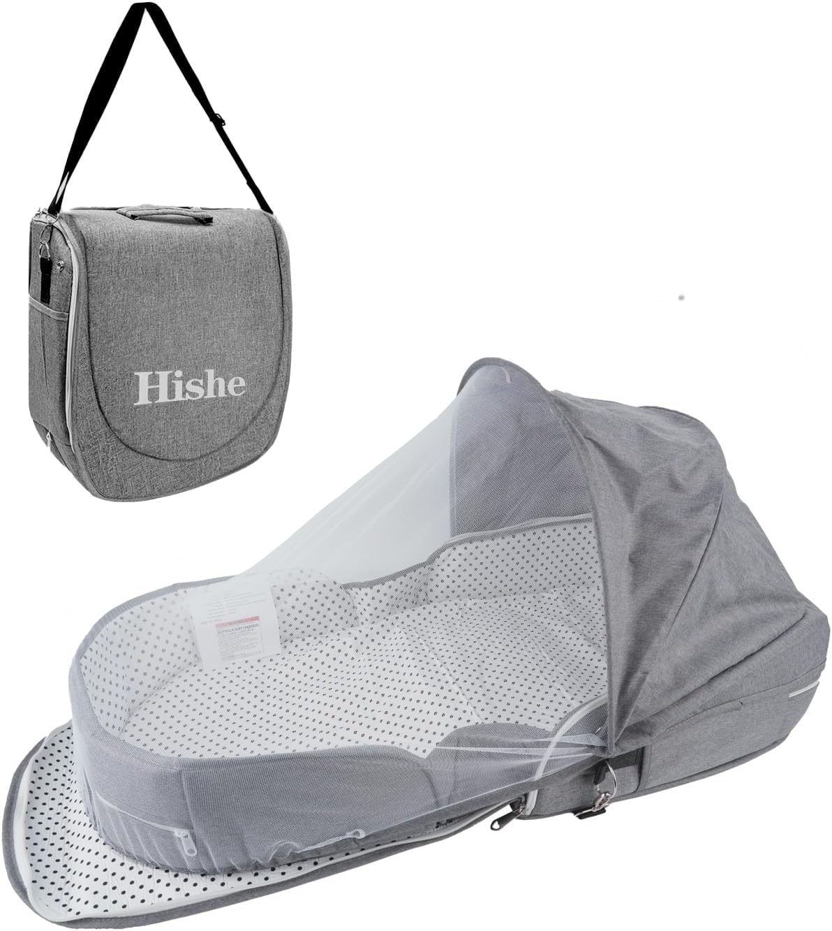 Baby Travel Bassinet Portable Bassinets: Foldable Lightweight Travel Pod Infant Bassinet with Mosquito and Canopy Outdoor Newborn Essentials Gift