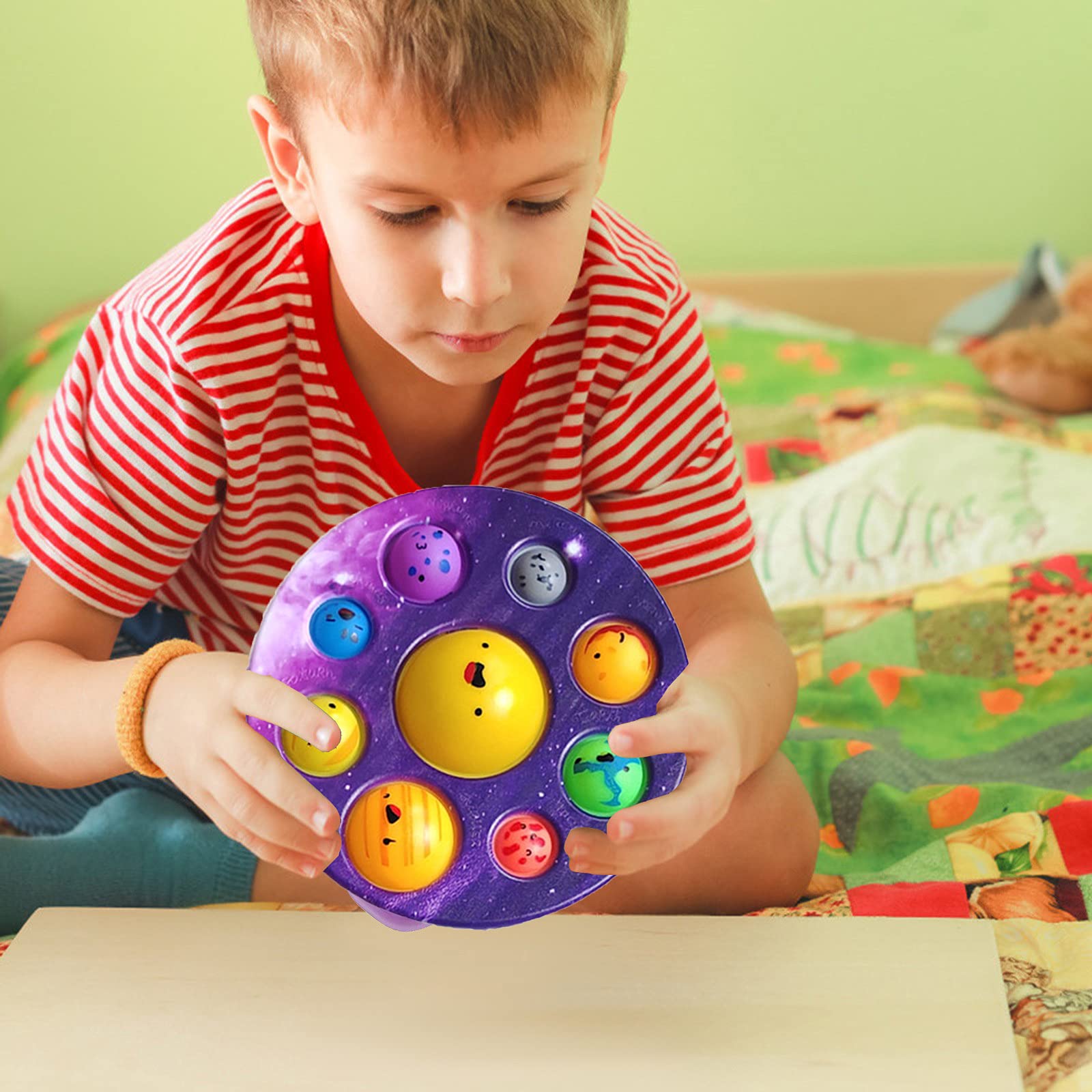 4pack Toys Simple Dimple Fidget Popper, for Kids Solar