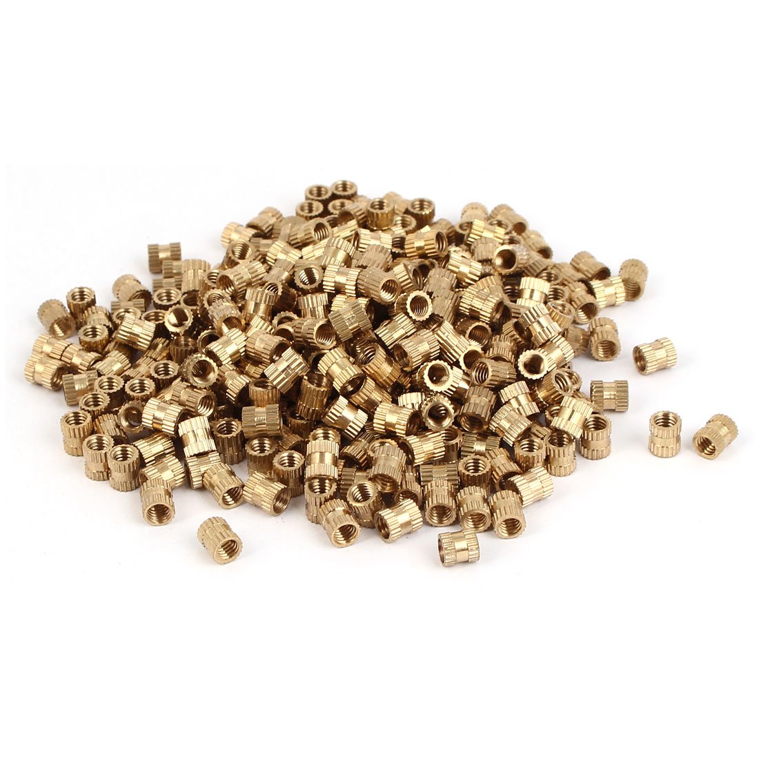 Vis métaux Laiton Tête cylindrique TC Moletée M4X10 Diamètre de tête: 10-100 pièces | Leroy Merlin