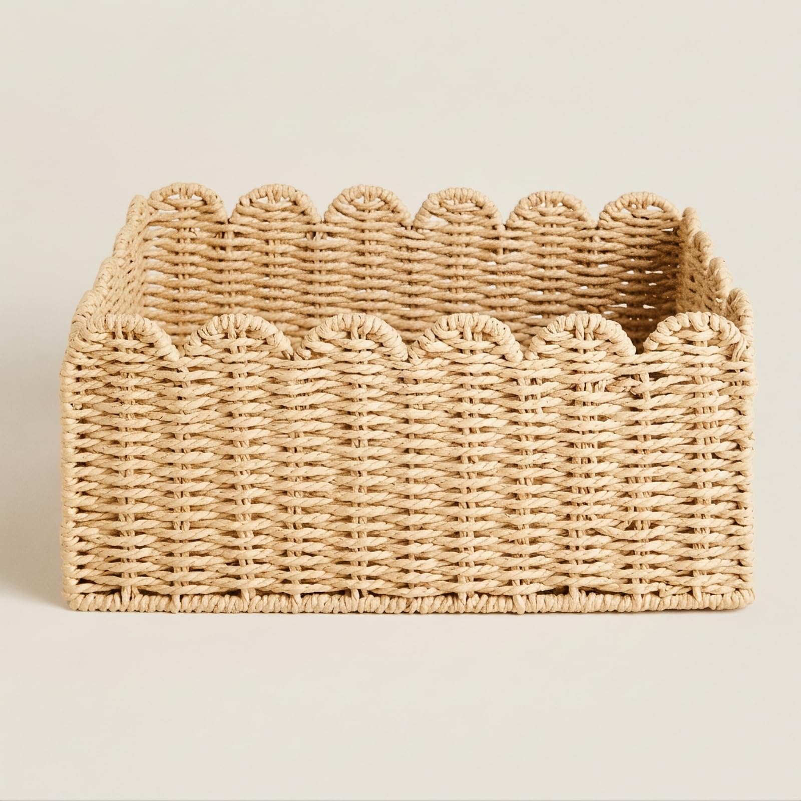 Cesta Cuerda Papel, color to 1, Grande 44 × 35 × 17 Cm