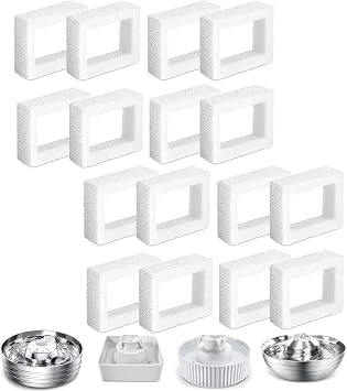 16 Pre-Filter Sponge Foam for Wonder Creature 360 Stainless Steel