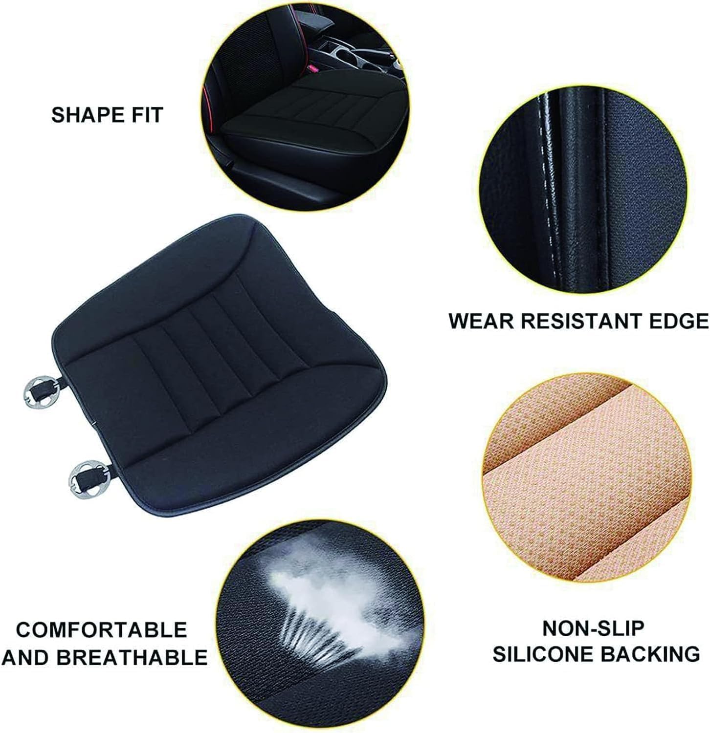 Coussin Rehausseur Siège Voiture pour BMW 2er Active Tourer/Tourer Van (F45), Coussin d’Augmentation de Hauteur avec Mousse à Mémoire de Forme,Antidérapant et Respirant,Business Gray