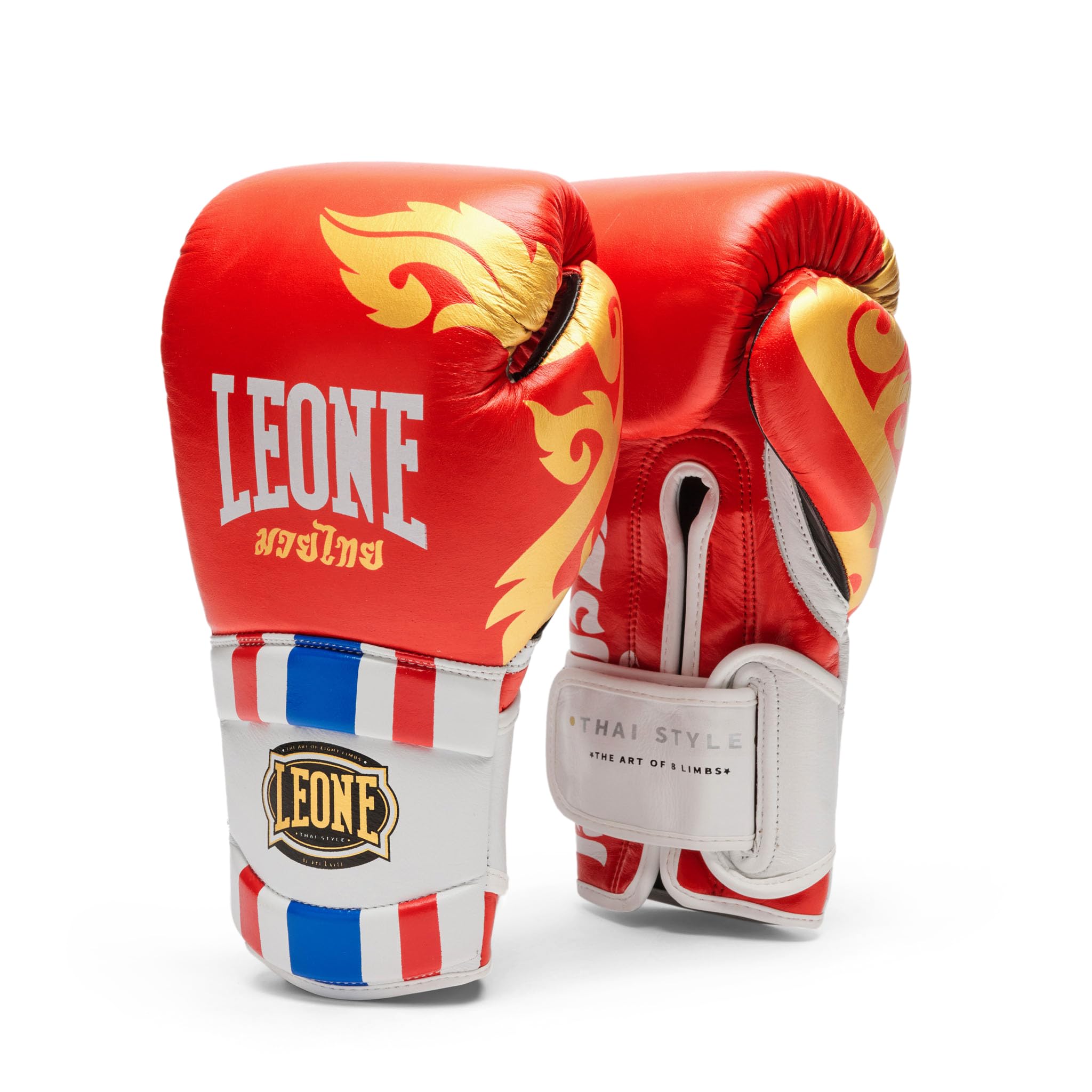 LEONE 1947, Boxing Gloves Thai Style 16 oz Red