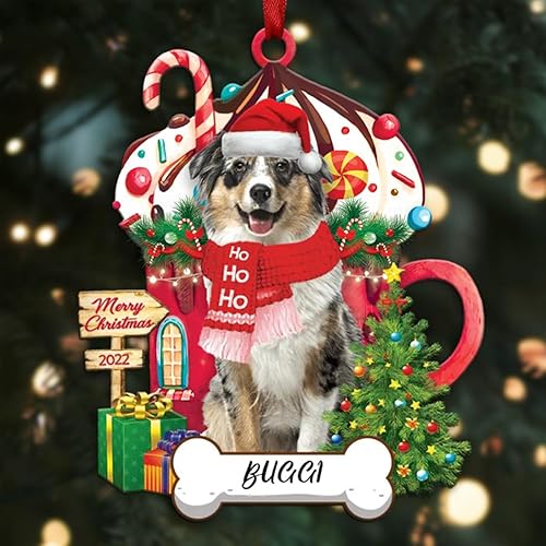 Miniatura 6 de Adorno de Navidad personalizado West Highland White Terrier  Adorno de perro personalizado para amantes de las mascotas, acrílico plano impreso en