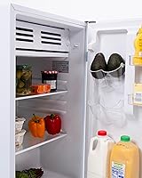 Vista 6 de Frigidaire Mini refrigerador, compartimento compacto para congelador, control de termostato ajustable, puerta reversible, serie contemporánea, 4.5