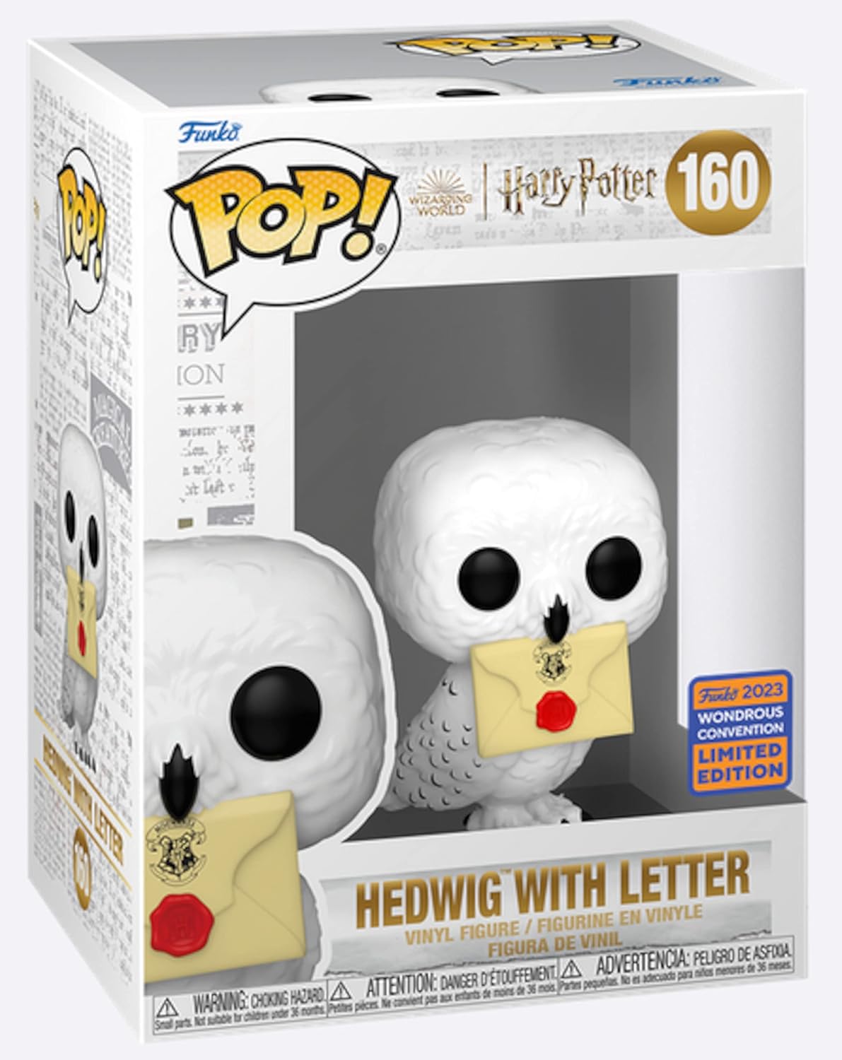 Funko Harry Potter Pop! Hedwig con lettera WonderCon Exclusive : Amazon.it: Giochi e giocattoli