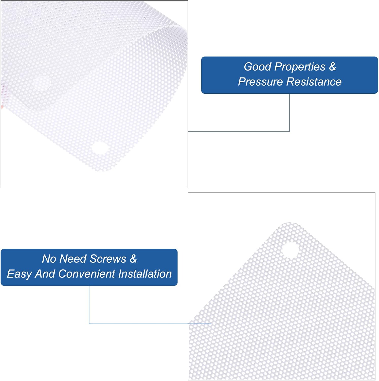 MECCANIXITY 6PCS PC Dust Filter, 120x120mm PVC Computer Case Cooler Dustproof Mesh Cover Fan Grills for Computer Chassis Speakers, White image 4