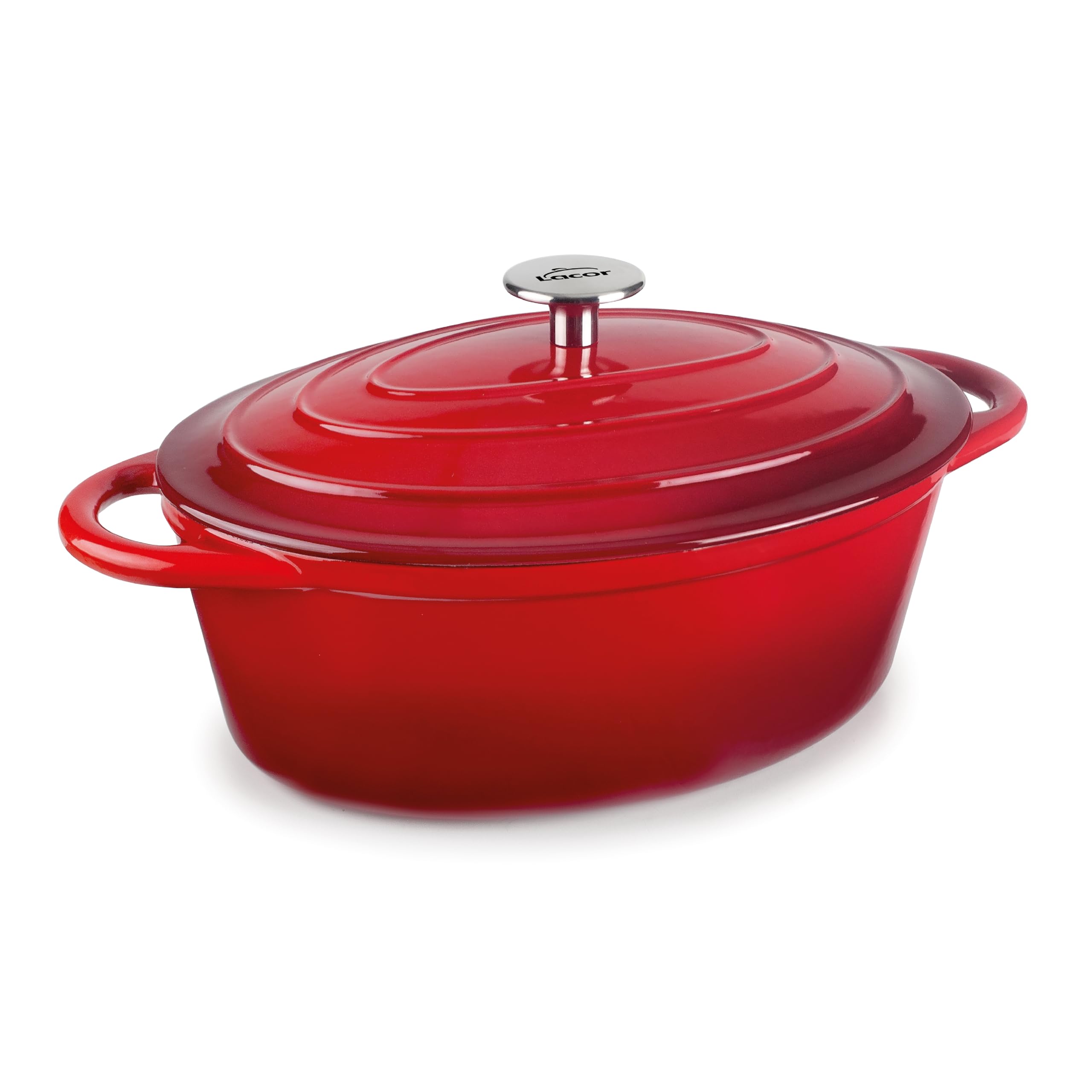 Lacor 71739 - Casserola in ghisa smaltata, 3,5 litri, 29 x 21 cm,... | Realizzato in acciaio inossidabile alimentare; alta resistenza alla corrosione e usura quotidiana in cucina