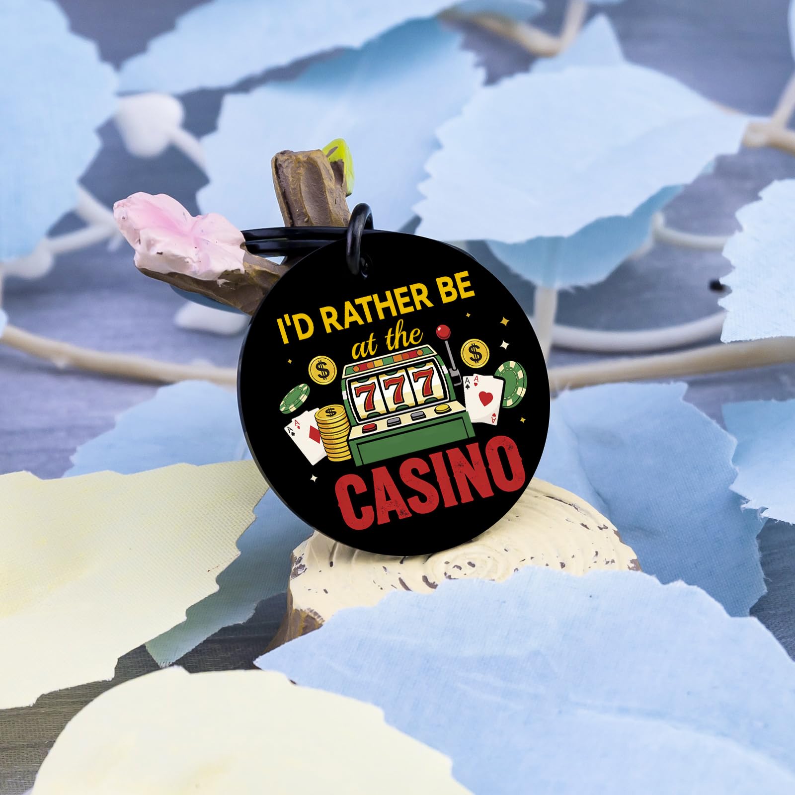 Slot Machine for Men Women Casino Gifts for Gamblers Friends Coworkers Gambling Gifts for Gambling Lovers Lucky Casino Theme Gift Funny Slot Machine Keychain Accessories