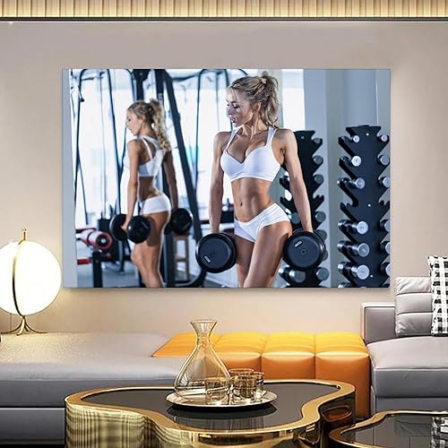 Miniatura 7 de Jkeyfody Pósteres de gimnasio, cuerpo perfecto, para mujer, pósteres de lona para colgar en la pared, decoración moderna, póster de 12 x 18 pulgadas