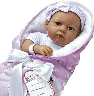Paradise Galleries® Baby Bundles Collections, Jannie de Lange - Sculptor and Artist Designer Doll Collection, 19" African American Doll, Special Birthday Gift, Ages 3+ - The Princess Has Arrived