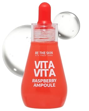 BE THE SKIN Vitavita Raspberry Serum - Anthocyanin + Vitamin BBCC & Niacinamide, 11 Peptides & 5-Type Hyaluronic Acid, Helps Visibly Glow & Even Skin Tone | Korean Ampoule 1.01 fl oz