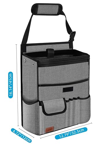 Miniatura 2 de Smof Organizador de automóvil para asiento delantero, asiento de pasajero, asiento trasero, organizador de almacenamiento de asiento de automóvil