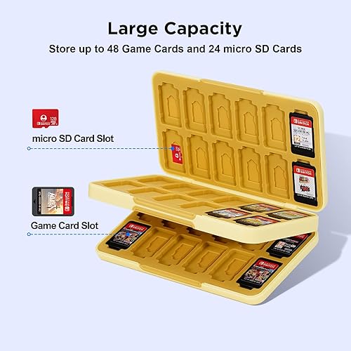 Miniatura 2 de JINGDU 48-Slot Switch Game Card Case Compatible with Switch Game Cards & micro SD Cards, the Games Holder Organizer Suitable for Switch, Lite & OLED