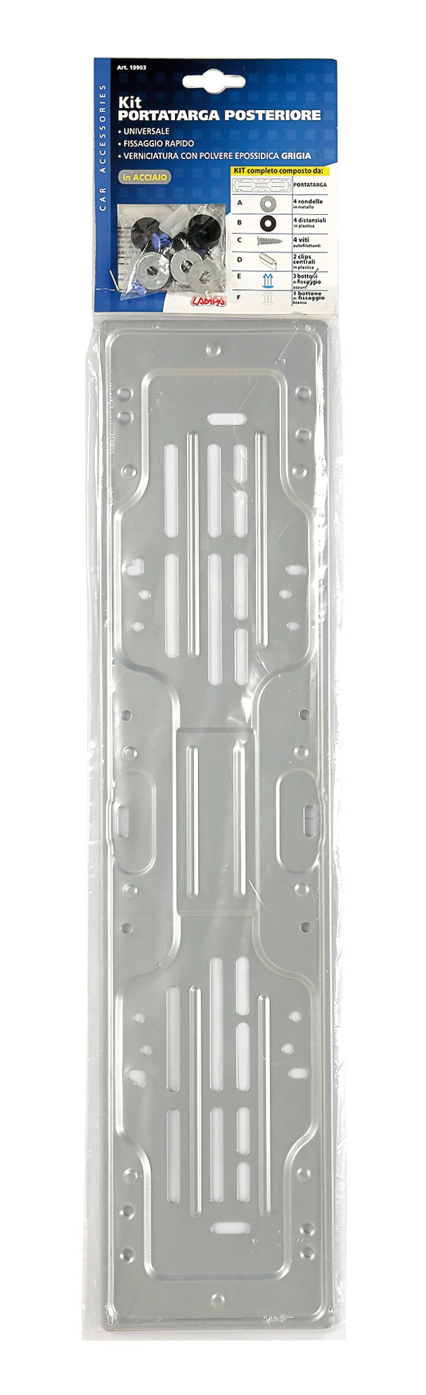 Portatarga Posteriore In Acciaio Lampa Per Dacia Duster - Grigio, Fissaggio Rapido - Foto 6