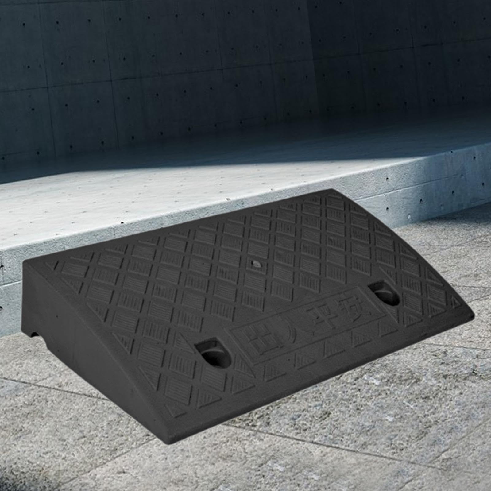 MagiDeal Rampa per marciapiede, soglia, rampa, versatile, per uso interno, robusta, antiscivolo, per auto, tosaerba, marciapiedi, Altezza 10 Cm