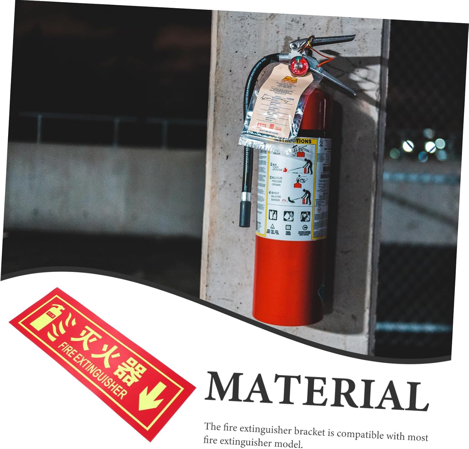 Universal Mounting Bracket with Adjustable Straps Heavy Duty Wall Holder for Fire Extinguishers Compatible with Models Easy Installation Vehicle Use