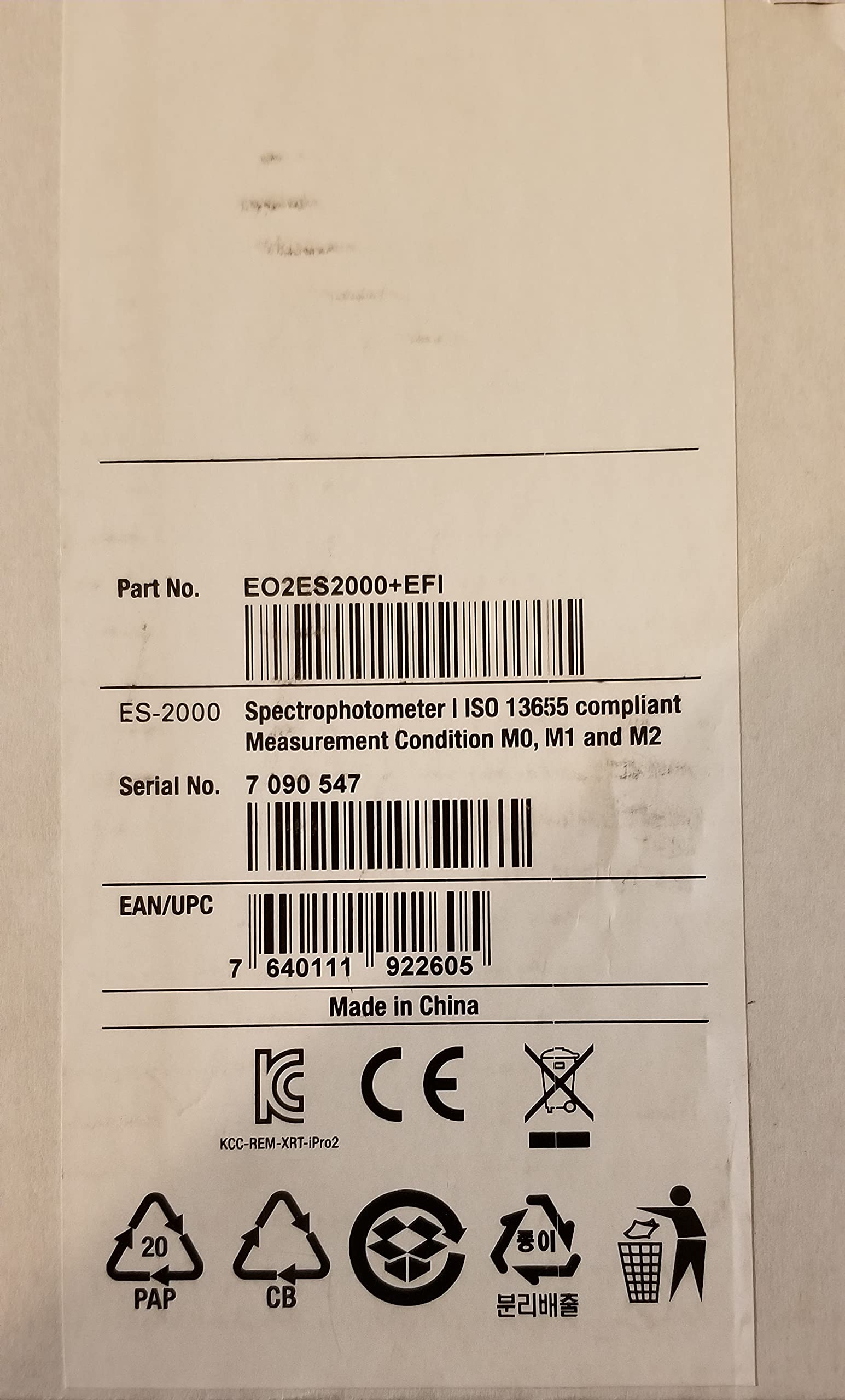 大幅値下げしました！RICOH EFI ES-1000 分光光度計 測色機 EFI ES-1000 Spectrophotometer | Boggs Equipment