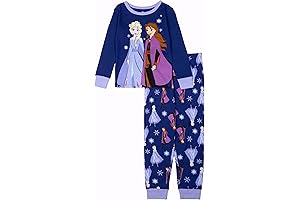 Girls' Elsa 2-Piece Snug-fit Cotton Pajama Set, A Magical Delight for Little Snow Queens (4T)