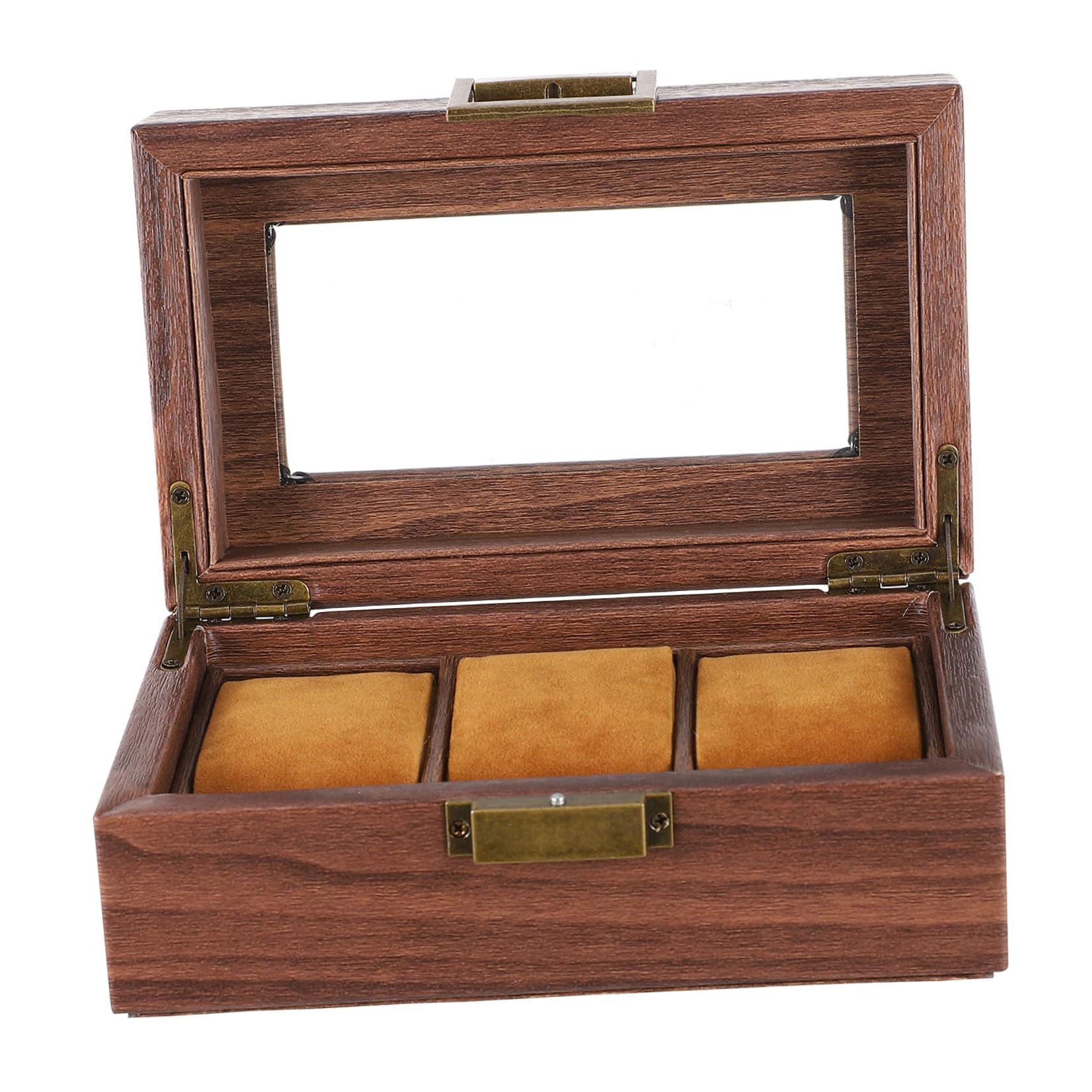 3grilles Boîte à Montres Coffret de Rangement pour Montres et Bijoux Compartiments Boîte de Collection