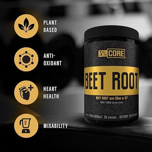 Miniatura 4 de 5% Nutrition Raíz de remolacha orgánica | Polvo de raíz de remolacha de óxido nítrico aditivo preentrenamiento | 6000 mg de extracto de raíz de