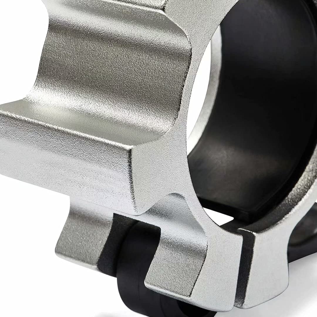 Manubri Olimpici in Metallo con Chiusura a Clip,Morsetto Bilanciere 50mm Olimpico Bar Collare per Sollevamento Pesi e Allenamento Olimpico per Allenamento, Sollevamento Pesi, Fitness
