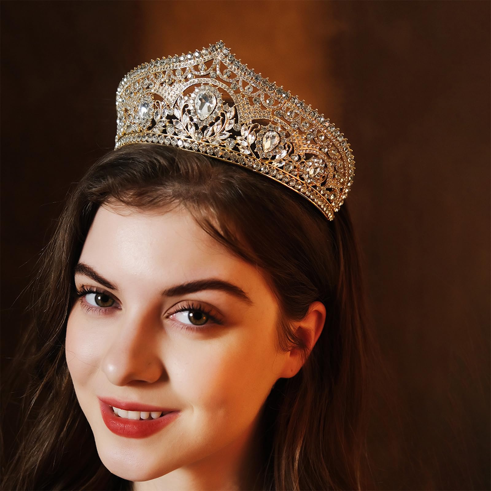 Diademi e corone da donna, diadema da sposa in cristallo per donne, corona reale, diadema principessa per sposa, compleanno, laurea