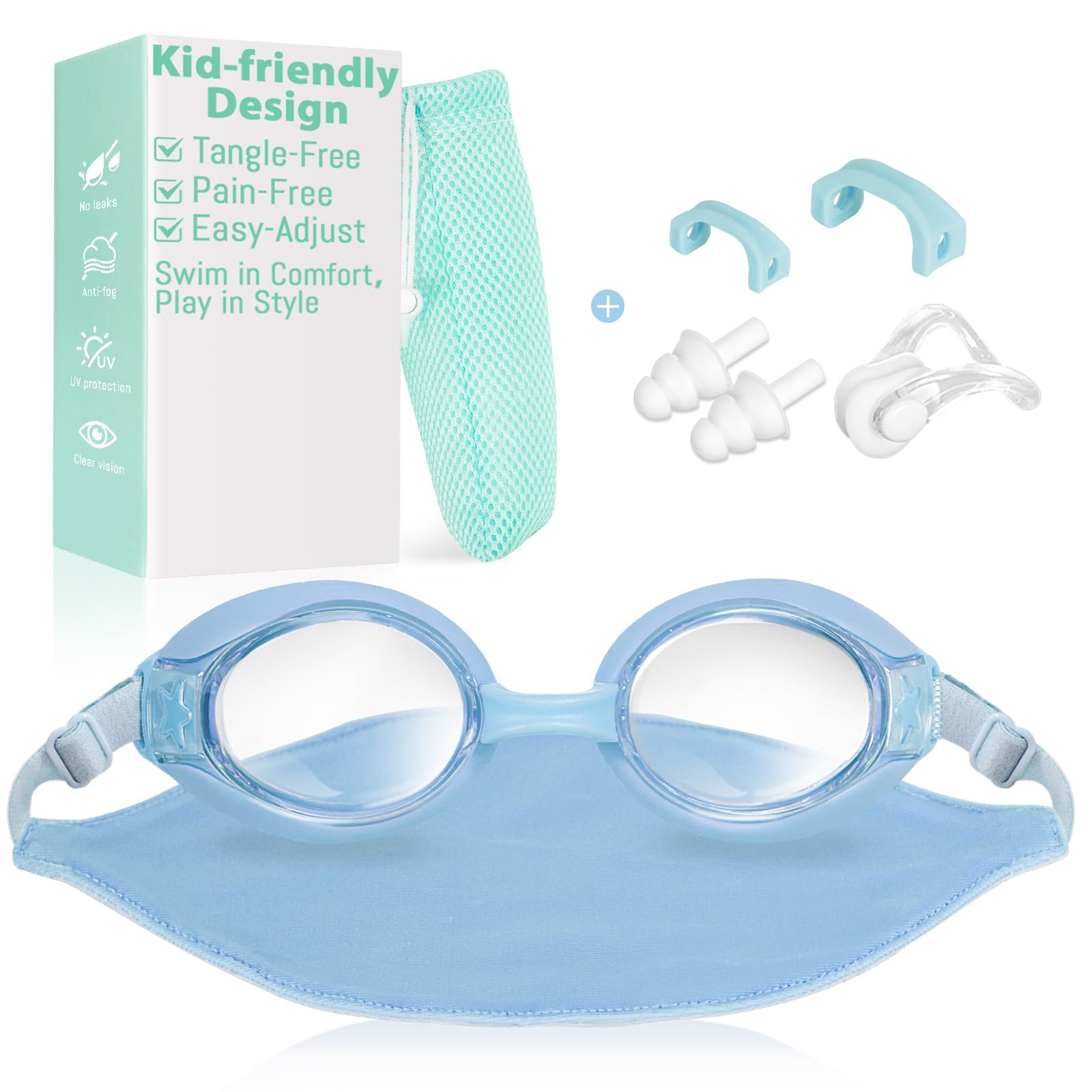 Pixel Panda Kids Swim Goggles - water sports | Mubboo