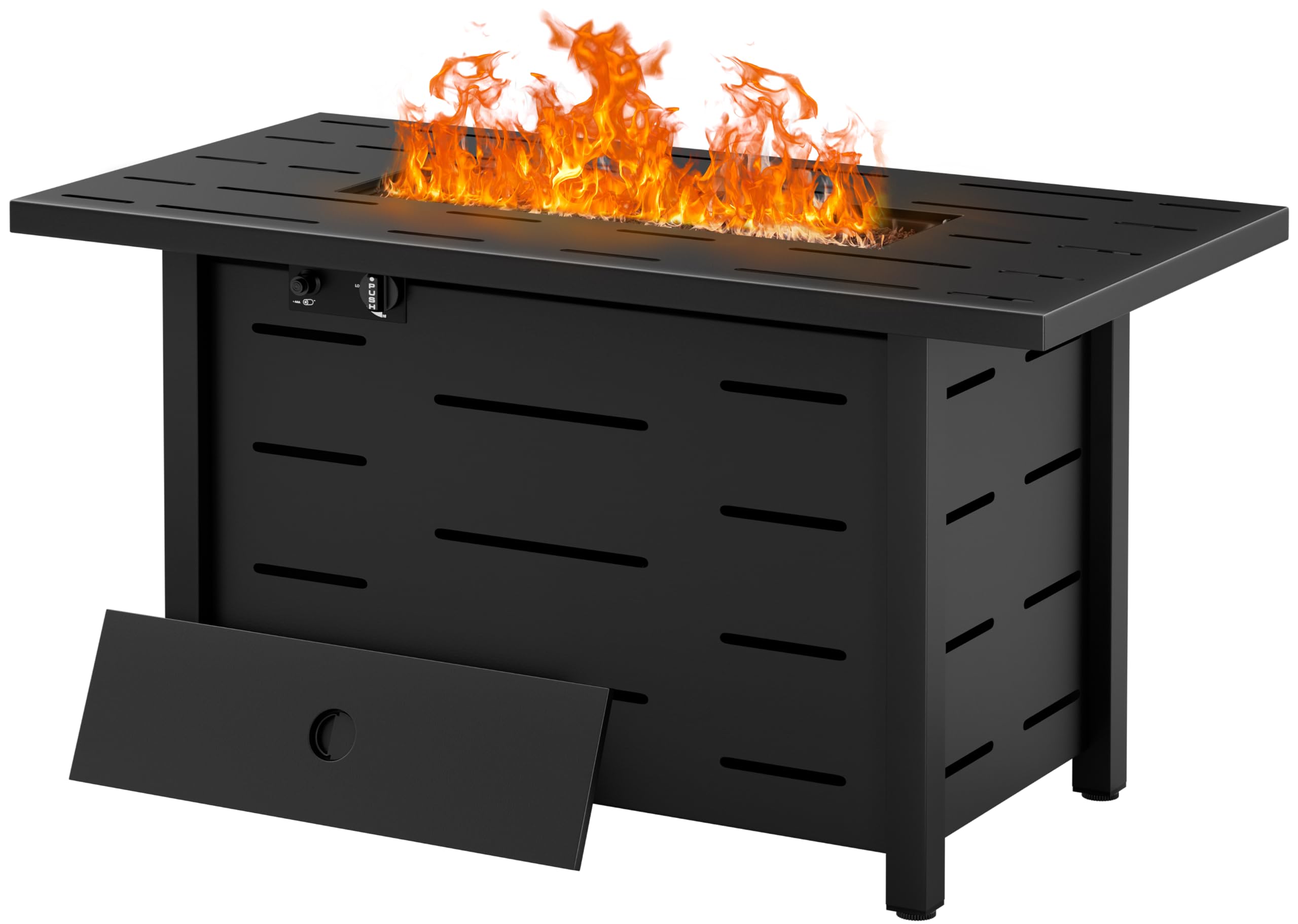 Shintenchi 43 inch Outdoor Propane Fire Pit Table