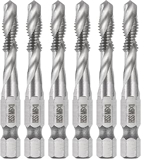 sourcing map 6pcs Combination Drill and Tap B...,