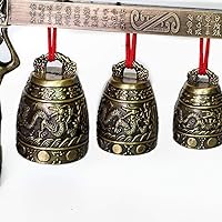 Vista 6 de Healifty Percusión china Musical Canción china Campana de Gong chino Arte popular chino Campanas chinas Antiguo Instrumento popular tradicional