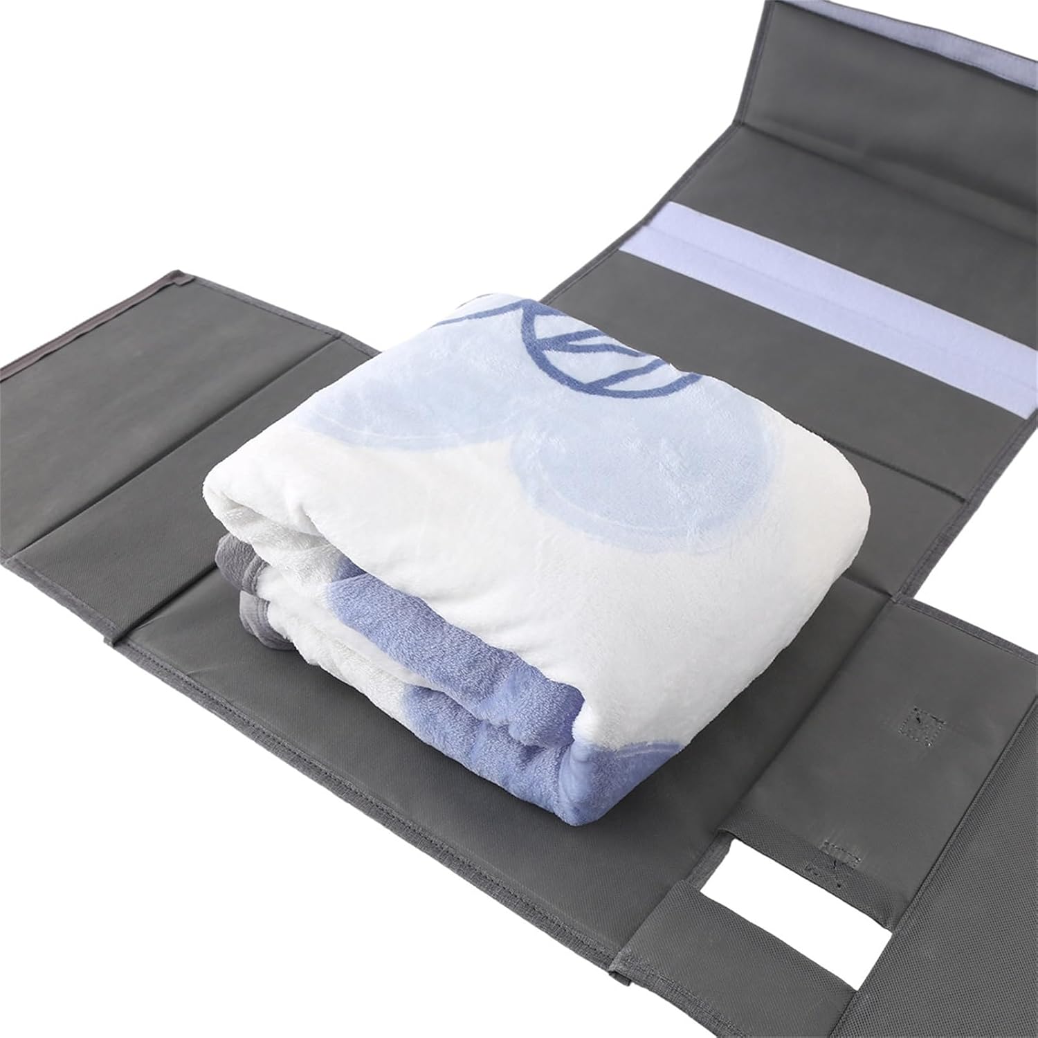 Bed Sheet Organizer Storage for Closet Under Bed Linens - Neatly Organize Clothing Pillows Throws Bedding Ensuring Tidy Bedroom